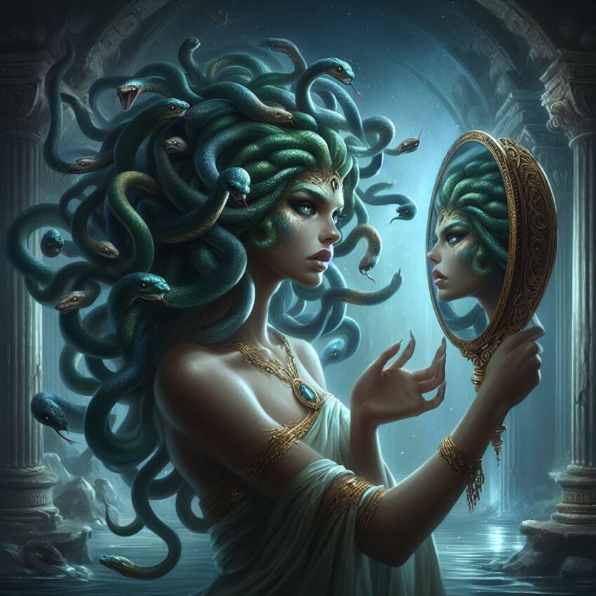 El mito de Medusa  y su hermosura real