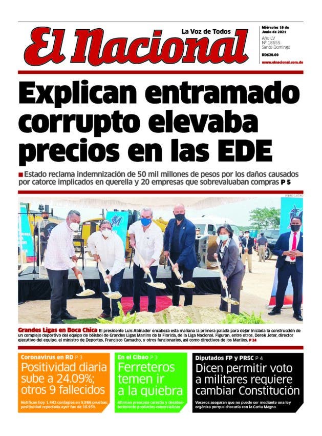 Impreso del miércoles 16 de junio 2021