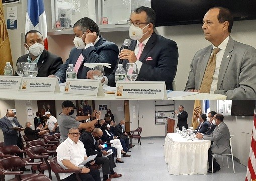 Presidente JCE se reúne con partidos políticos en NYC y recibe propuestas