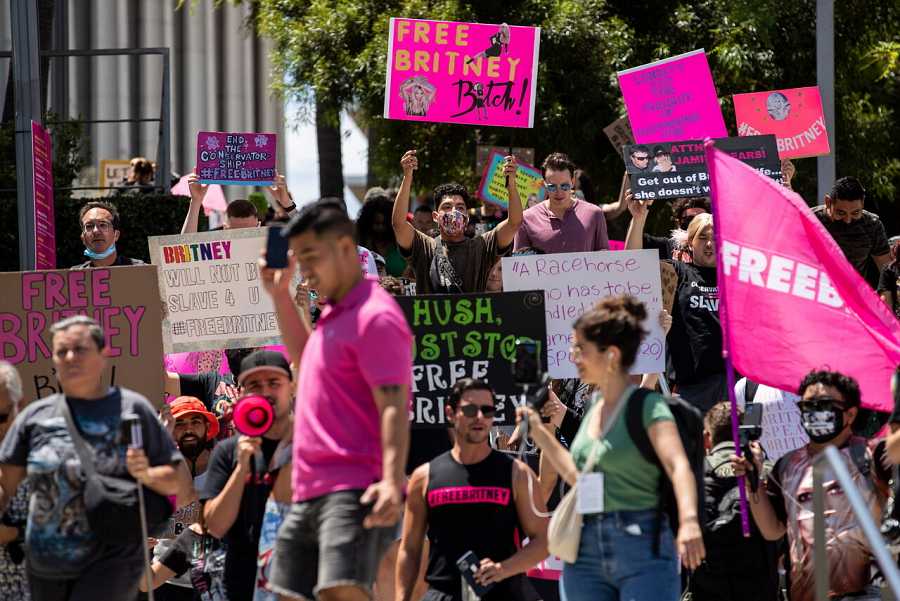 Fans de Britney Spears pidiendo su libertad