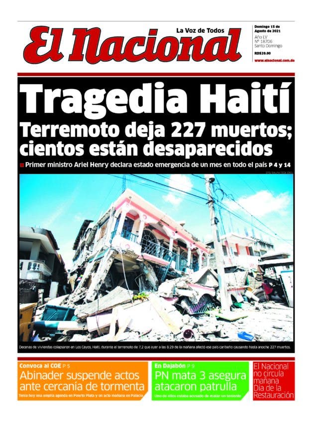 Impreso domingo 15 agosto 2021