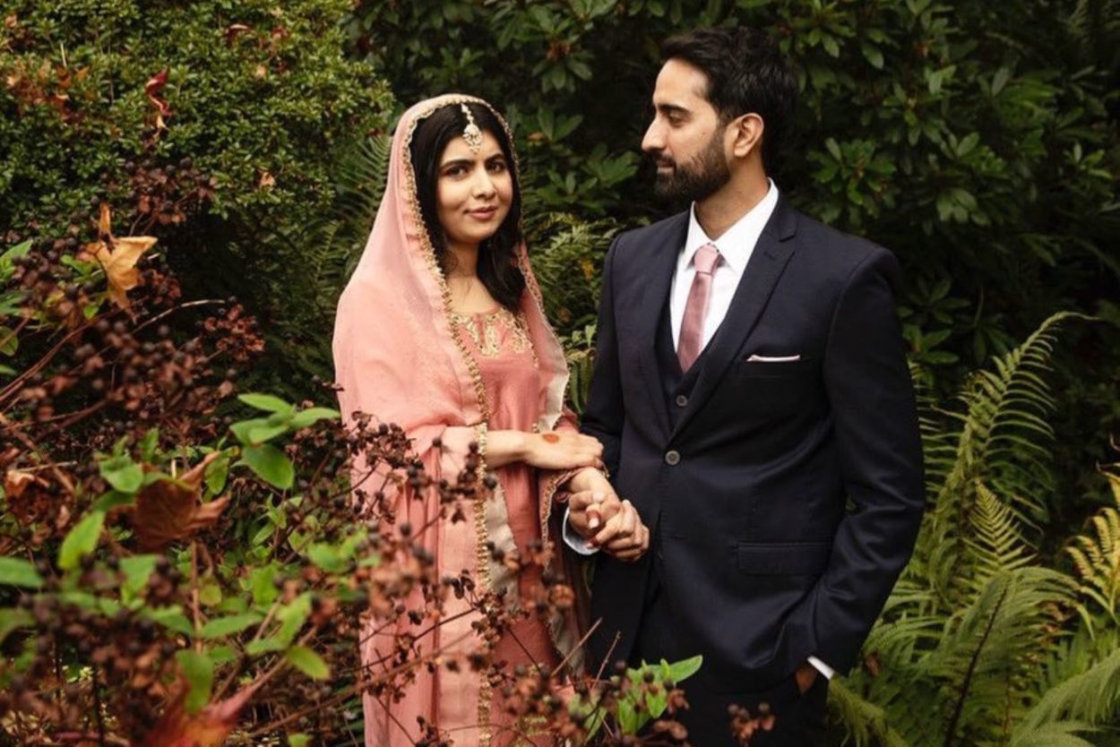 La premio nobel de la paz Malala Yousafzai se casa por sorpresa