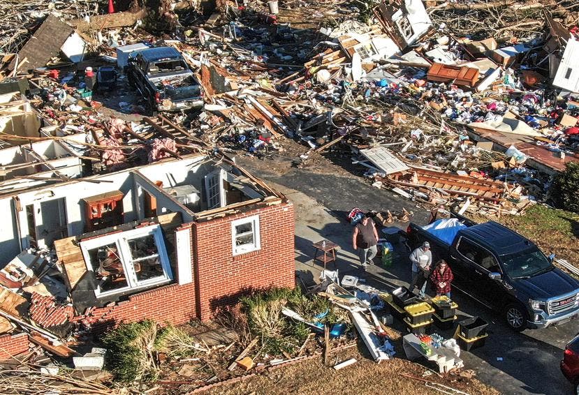 “El 75 % del pueblo desapareció” por el tornado