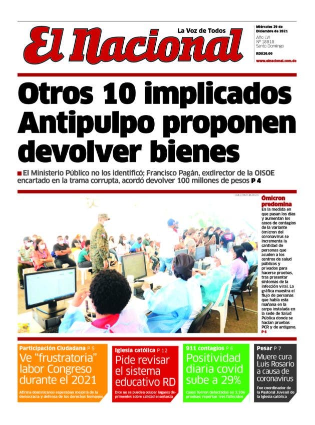 Impreso miércoles 29 de diciembre 2021
