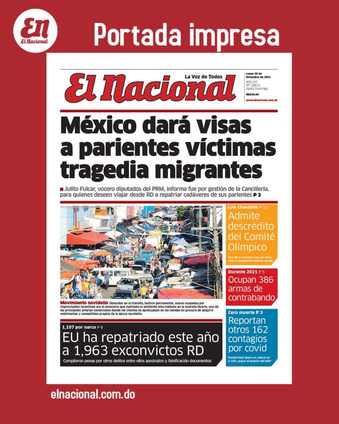 Impreso 20 de diciembre del 2021
