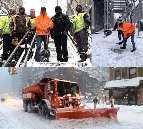 Responden con rapidez limpieza nieve dejada por tormenta NYC