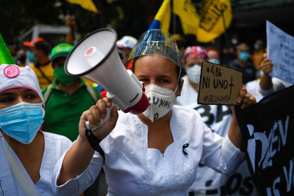Sindicato venezolano exige refuerzo anticovid