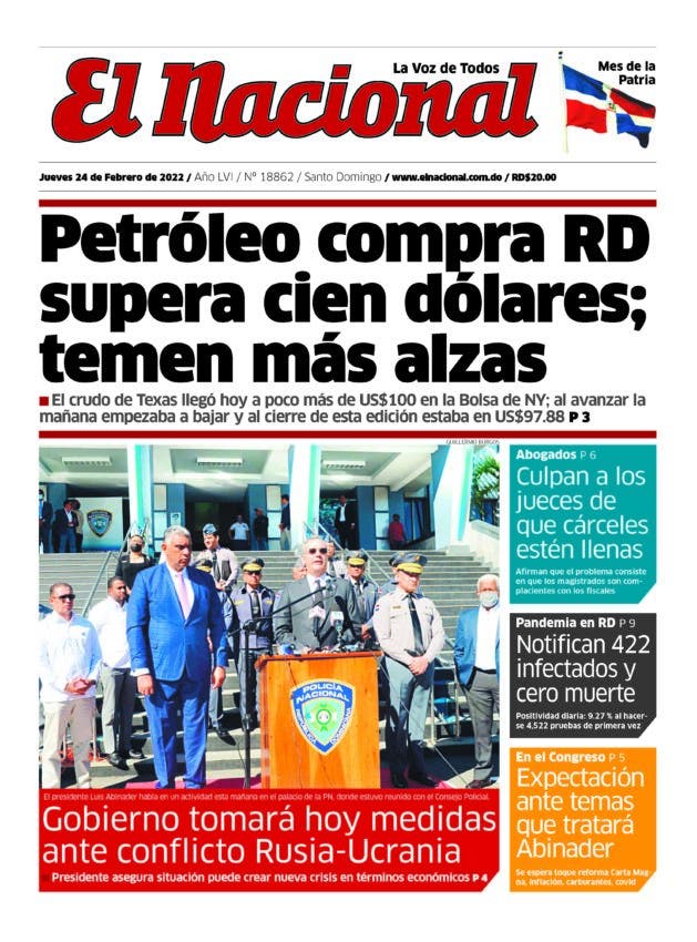 Impreso jueves  24 de febrero 2022