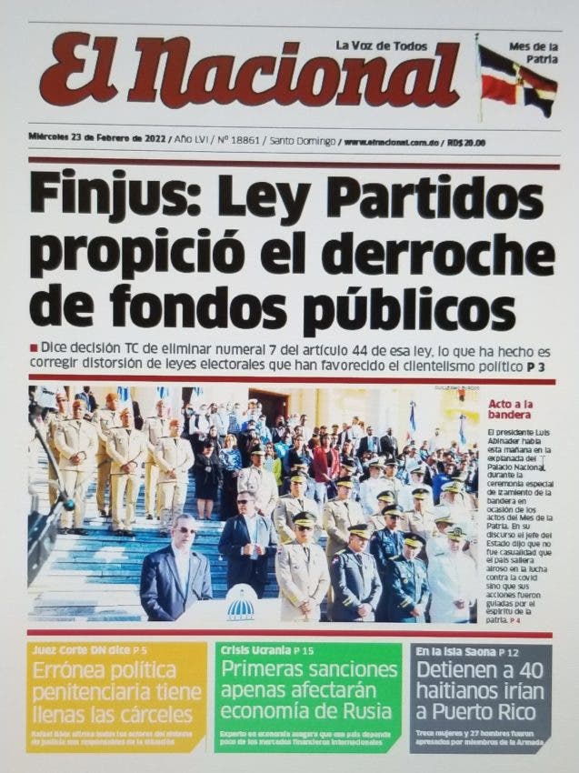 Impreso 23 de febrero del 2022