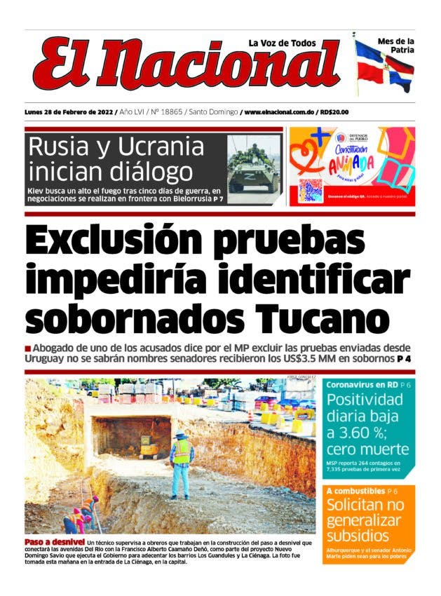 Impreso lunes 28 de febrero 2022