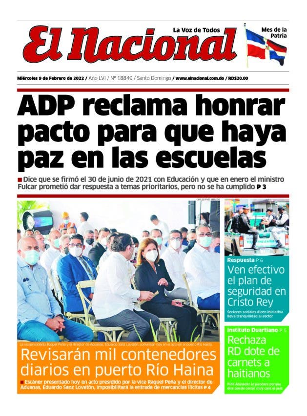 Impreso miércoles 9 de febrero 2022