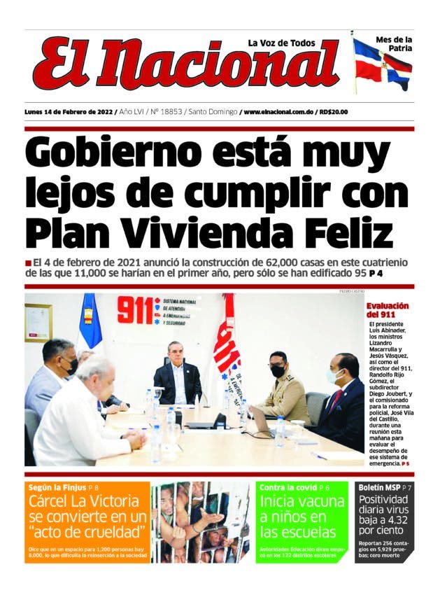 Impreso lunes 14 de febrero 2022