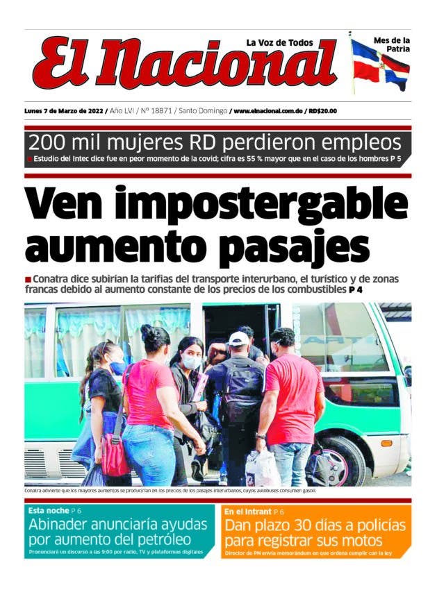 Impreso lunes 7 de marzo 2022