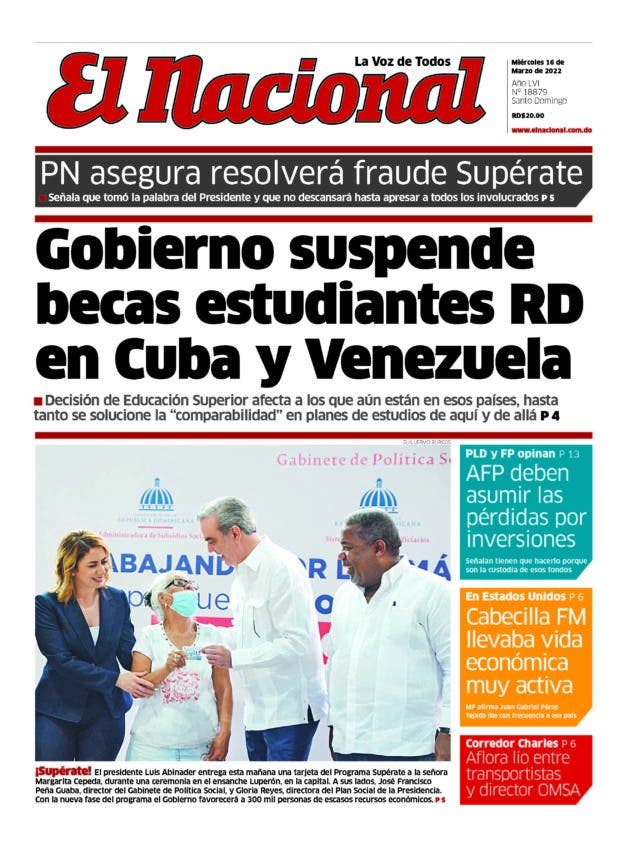 Impreso miércoles 16 de marzo 2022