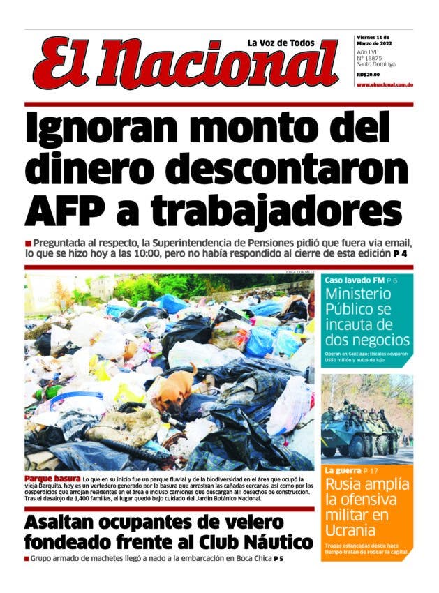 Impreso viernes 11 de marzo 2022