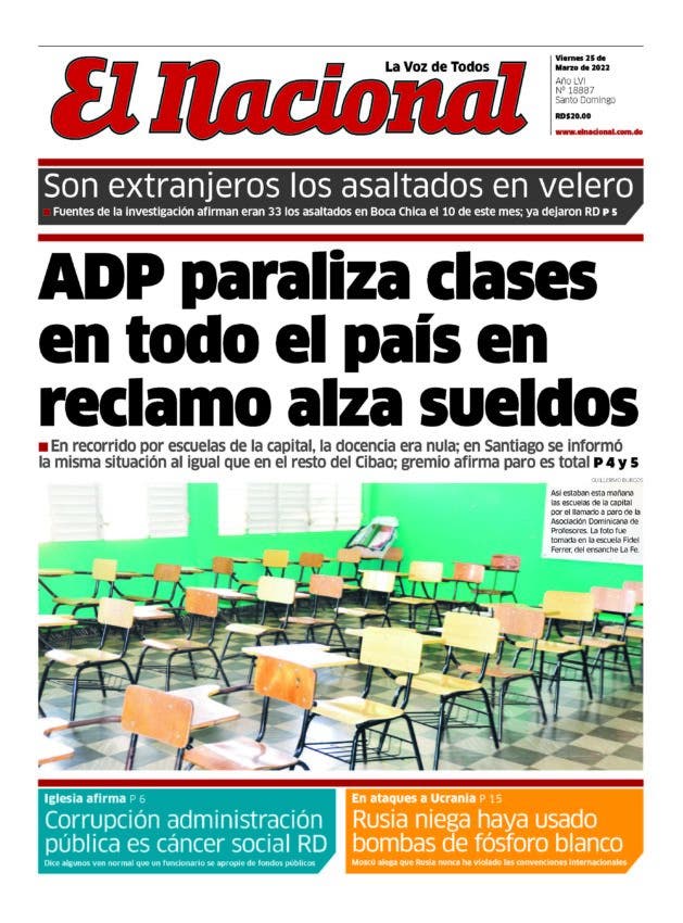 Impreso viernes 25 de marzo 2022
