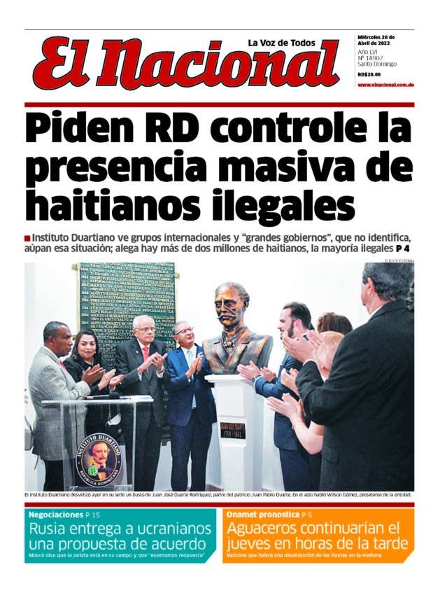 Impreso miércoles 20 abril 2022
