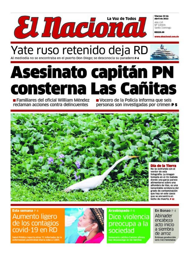 Impreso viernes 22 abril 2022