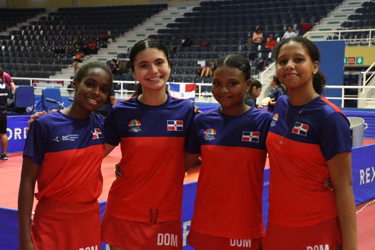 Equipo femenino U-15 gana oro campeonato del Caribe Tenis Mesa