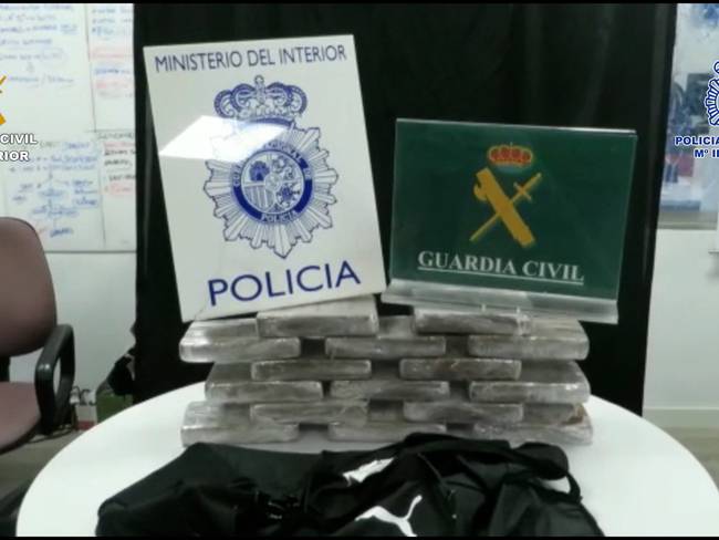 Imagen de la cocaína incautada por las autoridades tras la intercepción de la banda de narcotraficantes que operaba en Barajas / Guardia Civil