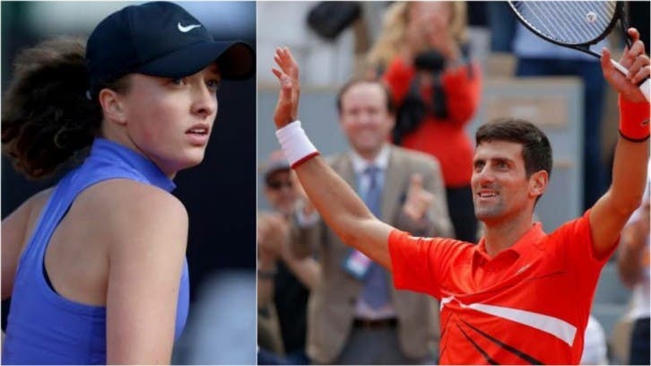 Djokovic y Swiatek mandan en Roma y pisan fuerte para París