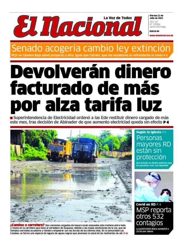 Impreso viernes 22 julio 2022