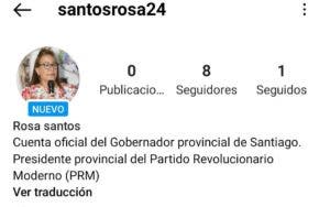 Gobernadora Santiago denuncia crean cuenta falsa en Instagram para extorsionar en su nombre