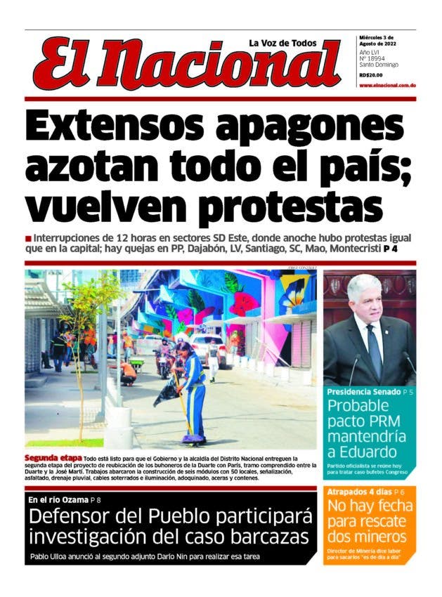 Impreso miércoles 3 agosto 2022
