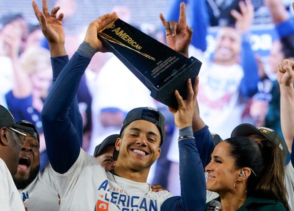 Jeremy Peña fue el Jugador Más Valioso de la Serie de Campeonato de la Liga Americana ganada por los Astros.