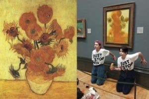Comparecen activistas que lanzaron sopa a obra de van Gogh