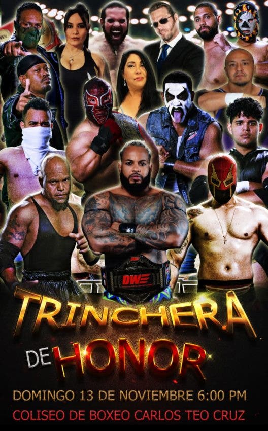 Lucha libre regresa a RD este domingo: Trinchera de Honos