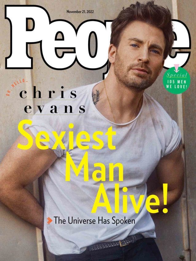 People nombra a Chris Evans el hombre vivo más sexy