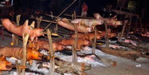 Cerdo asado RD$550 por libra
