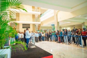 José Paliza en rueda de prensa ofrece declaraciones sobre la reunión del Sica que se desarrollará del 8 al 9 de diciembre en UTESA, Santiago.