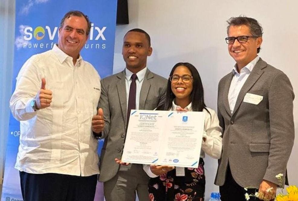 Soventix Caribbean recibe certificación ISO 9001 para sistema de gestión de calidad