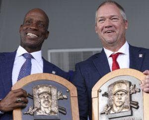 Alojan Rolen y McGriff en el Salón de la Fama