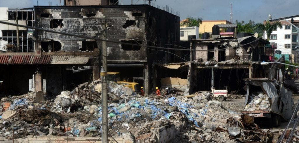 Vista panorámica de la llamada zona cero donde una explosión produjo una fuerte devastación en San Cristóbal el pasado lunes. Jorge González