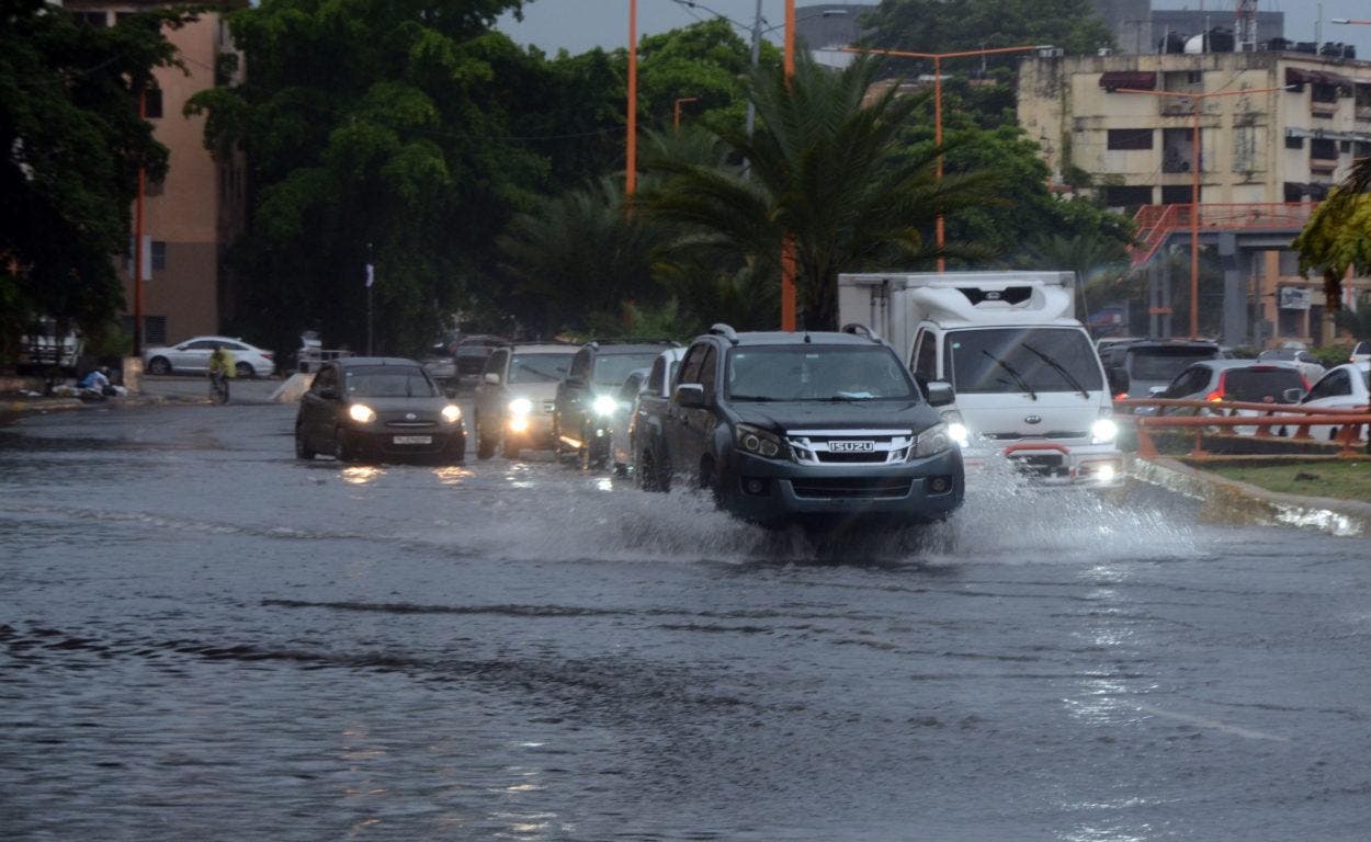 Así estaba hoy la capital por lluvias de Franklin