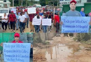 Pueblo de Villa Riva sin cuartel, calles y carreteras inservibles