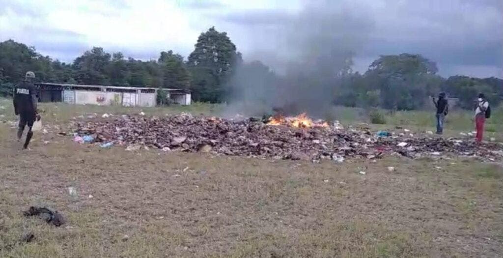 Haitianos quemarán mercancías procedentes de RD
