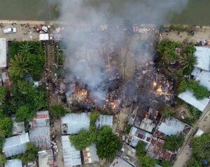 Un incendio afectó 8 casas en Cienfuegos