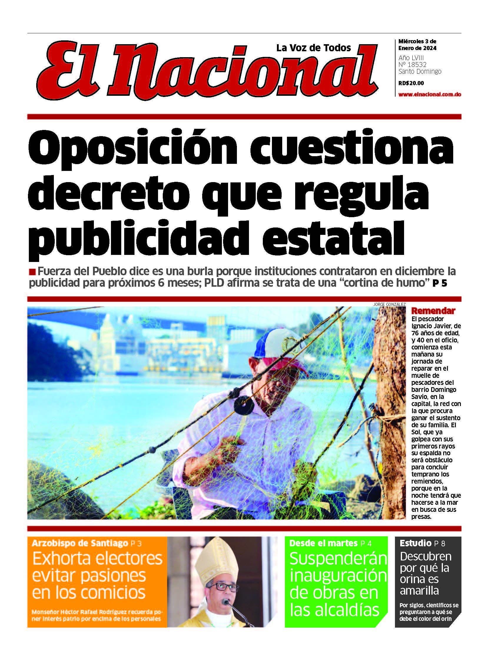 Impreso miércoles 3 enero 2024