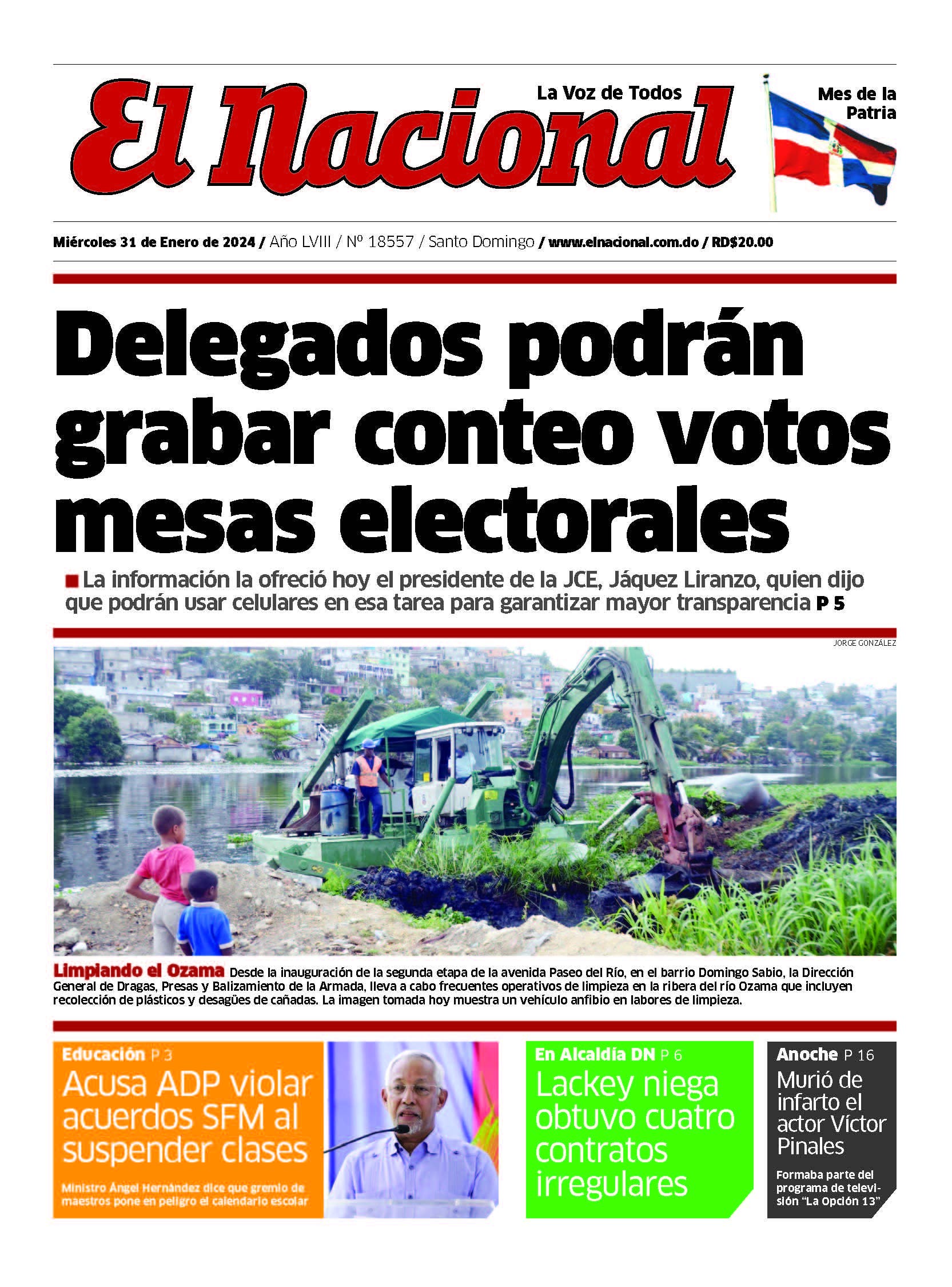 Impreso miércoles 31 enero 2024