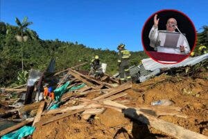 El papa, “profundamente apenado”, bendice a los afectados por los derrumbes en Colombia