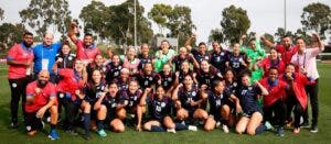Fútbol femenino de RD hace historia