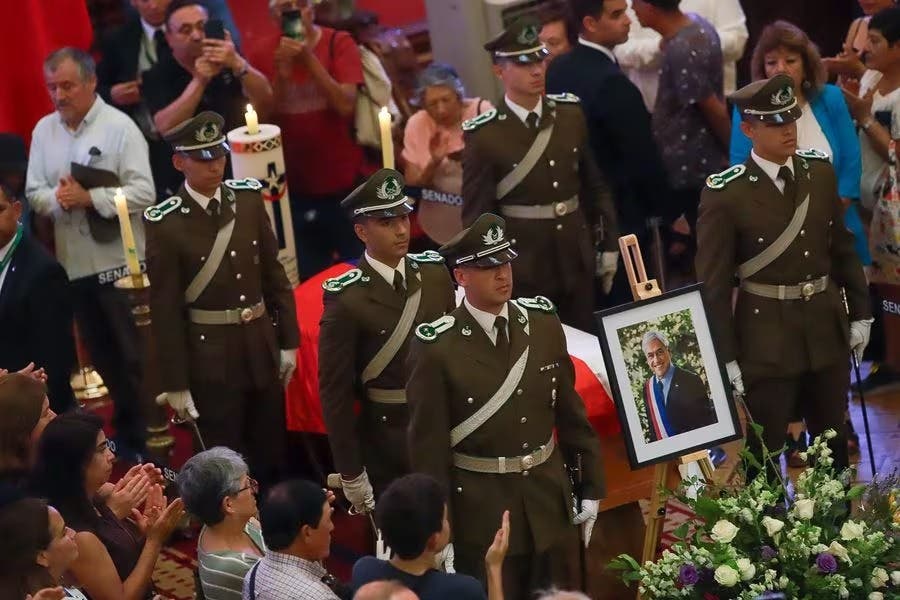 Comienza funeral de Estado del expresidente Piñera