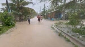 Provincias del Cibao bajo lluvias desde anoche