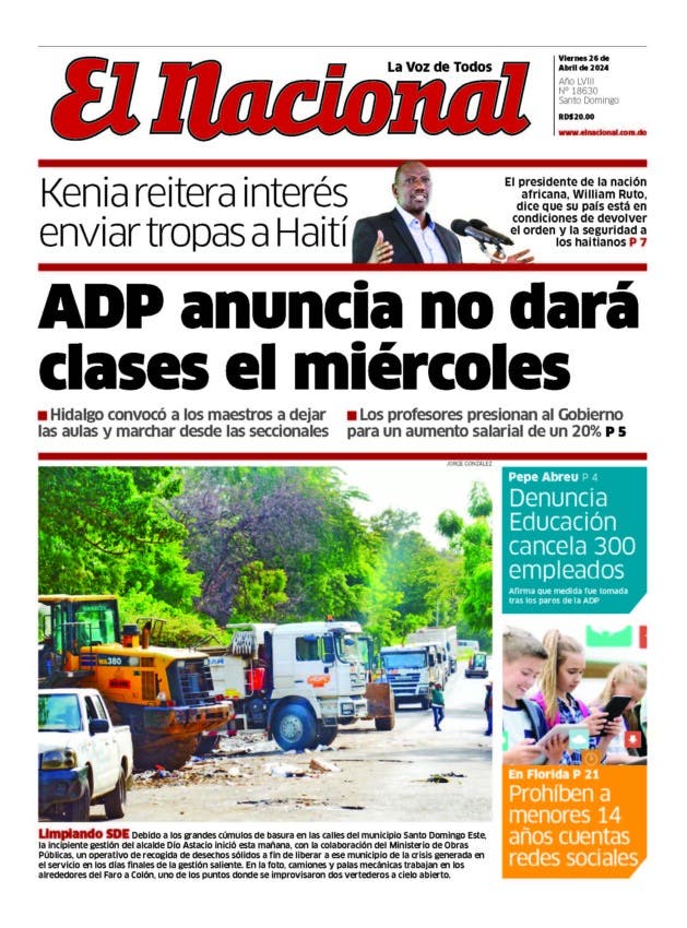 Impreso viernes 26 abril 2024