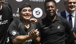 Maradona cumplió su sueño de conocer a Pelé hace 45 años