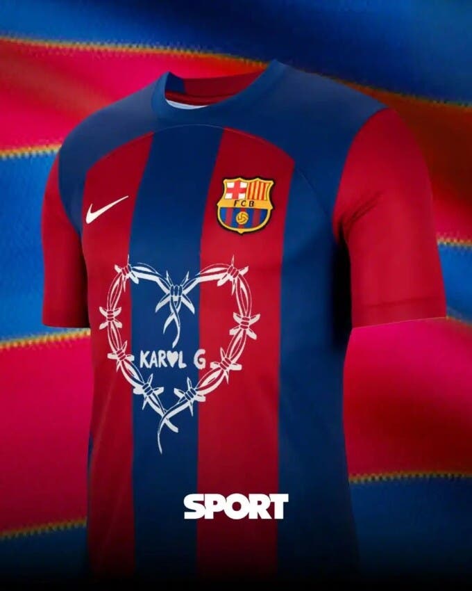El Barcelona lucirá logotipo de Karol G en camiseta del clásico